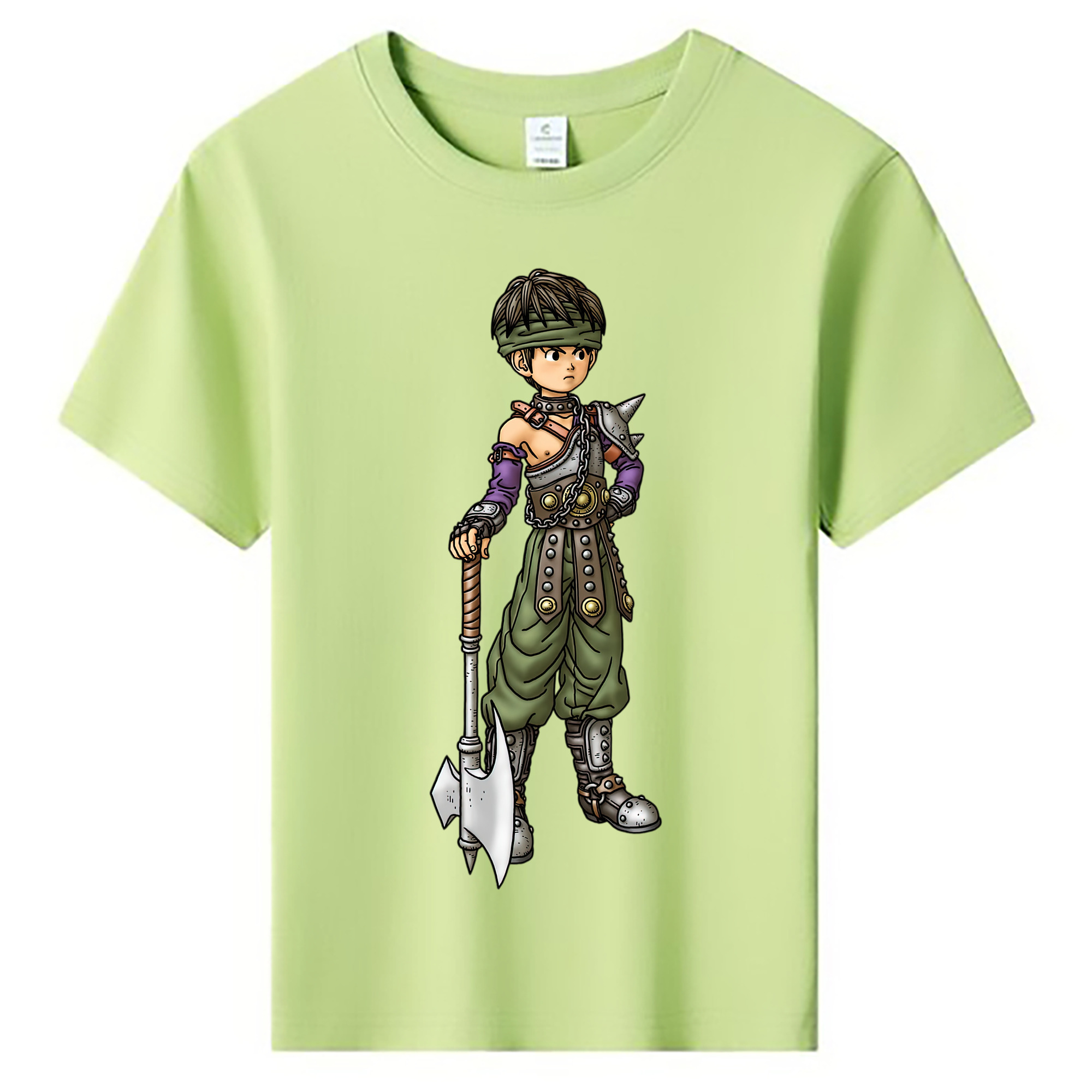 （画像用） ドラゴンクエスト Doragon Kuesuto Dragon Quest 綿100％キッズTシャツ（フロントプリント）